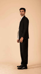 Deconstructed Monochrome Suit Jacket