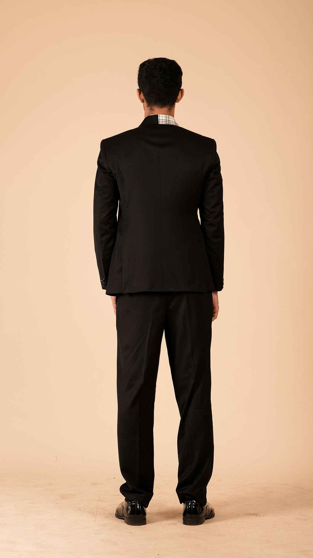 Deconstructed Monochrome Suit Jacket