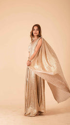 The Aurelia Metallic Concept Saree