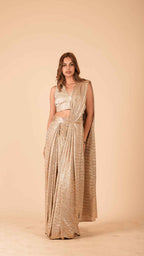 The Aurelia Metallic Concept Saree