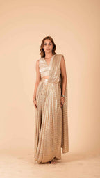 The Aurelia Metallic Concept Saree
